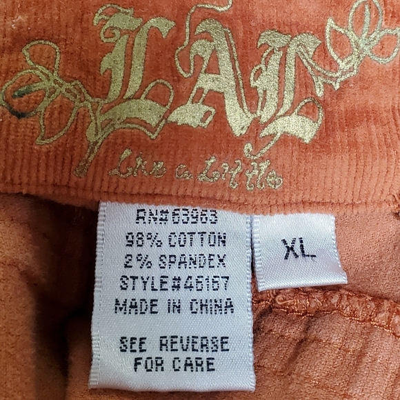 LAL Live A Little Corduroy Moto Jacket XL - Picture 8 of 8